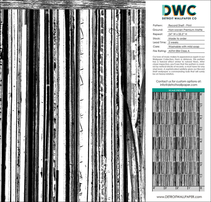 Record Shelf - Print <br> Wallpaper