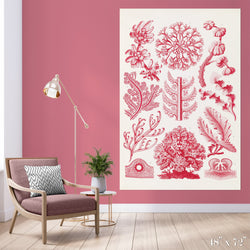 Red Algae Colossal Art Print - Trendy Custom Wallpaper | Contemporary Wallpaper Designs | The Detroit Wallpaper Co.