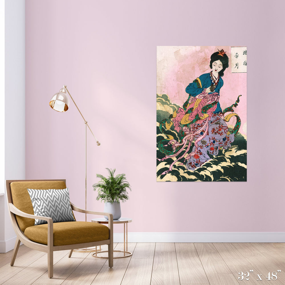 Riding a Cloud Colossal Art Print - Trendy Custom Wallpaper | Contemporary Wallpaper Designs | The Detroit Wallpaper Co.