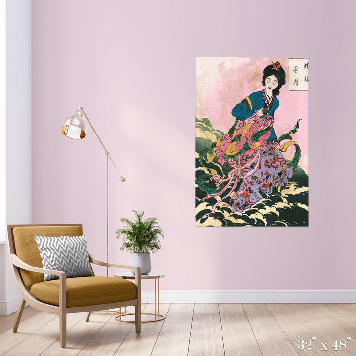 Riding a Cloud Colossal Art Print - Trendy Custom Wallpaper | Contemporary Wallpaper Designs | The Detroit Wallpaper Co.