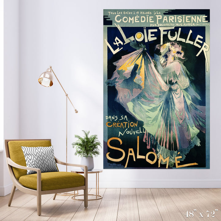 Salomé Colossal Art Print - Trendy Custom Wallpaper | Contemporary Wallpaper Designs | The Detroit Wallpaper Co.