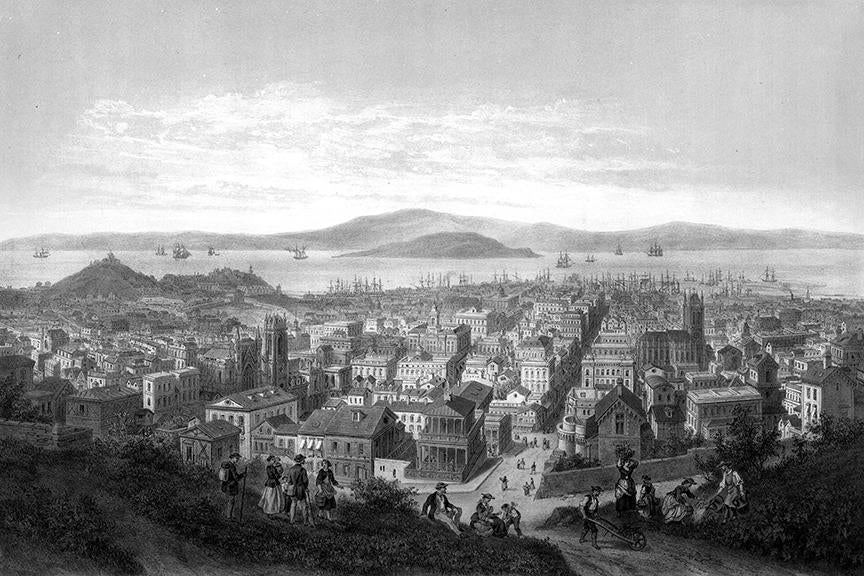 San Francisco Mural <br> Great Wall - Trendy Custom Wallpaper | Contemporary Wallpaper Designs | The Detroit Wallpaper Co.