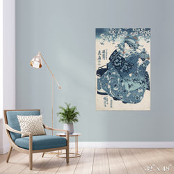 Shades of Blue Colossal Art Print - Trendy Custom Wallpaper | Contemporary Wallpaper Designs | The Detroit Wallpaper Co.