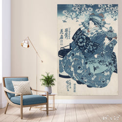 Shades of Blue Colossal Art Print - Trendy Custom Wallpaper | Contemporary Wallpaper Designs | The Detroit Wallpaper Co.