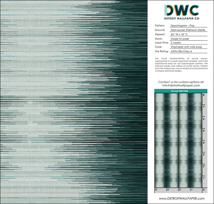 Spectrogram - Pop – The Detroit Wallpaper Co.
