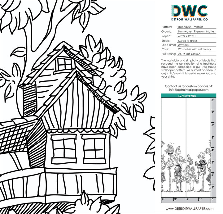 Tree House - Marker <br> Wallpaper
