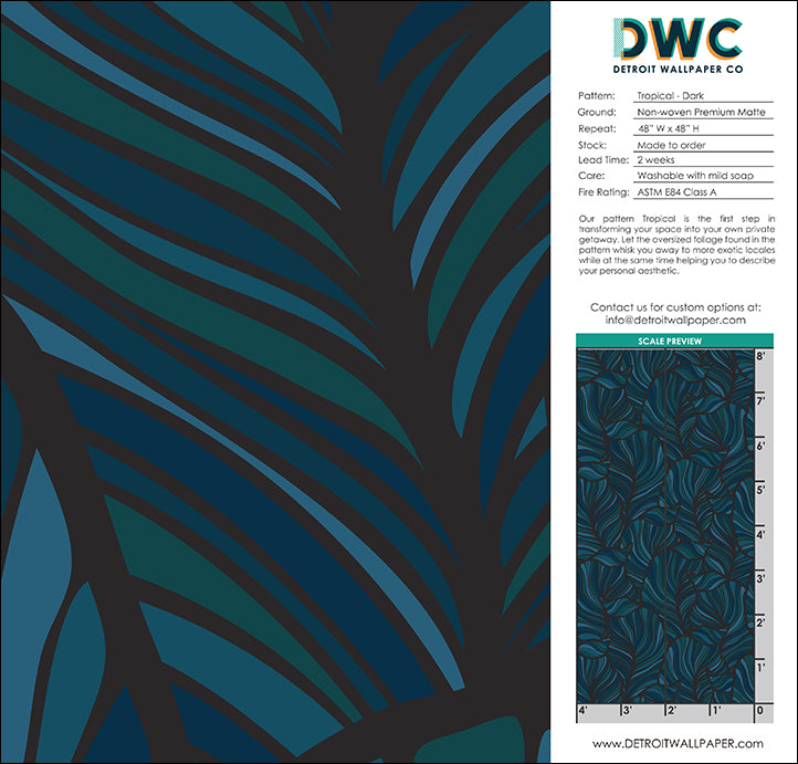Tropical - Dark <br> Wallpaper