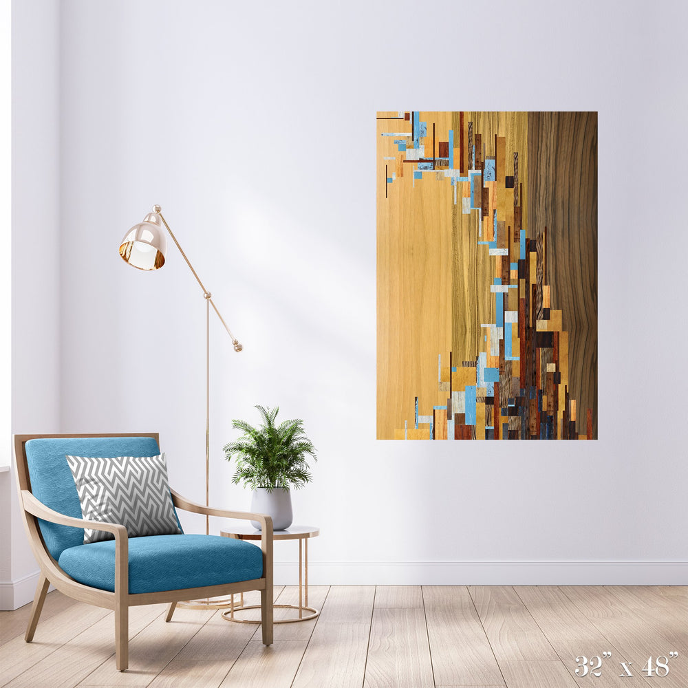 Tsunami Colossal Art Print - Trendy Custom Wallpaper | Contemporary Wallpaper Designs | The Detroit Wallpaper Co.