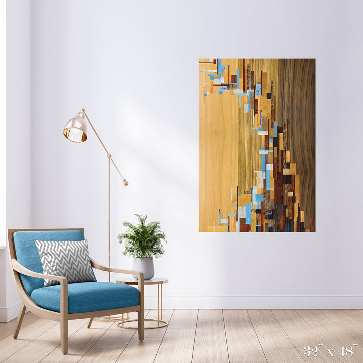 Tsunami Colossal Art Print - Trendy Custom Wallpaper | Contemporary Wallpaper Designs | The Detroit Wallpaper Co.