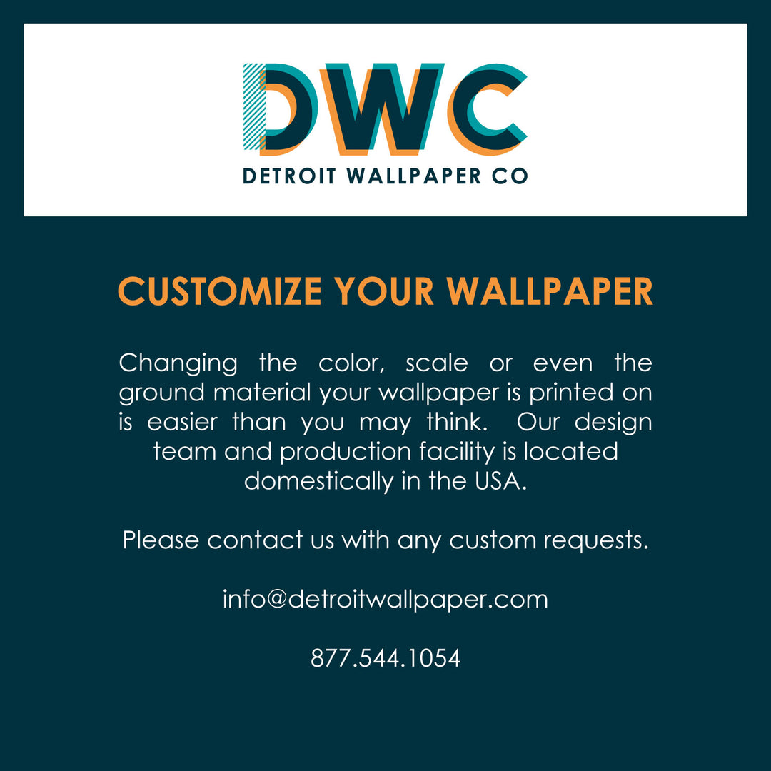 Downtown Hub - Shiny - The Detroit Wallpaper Co.