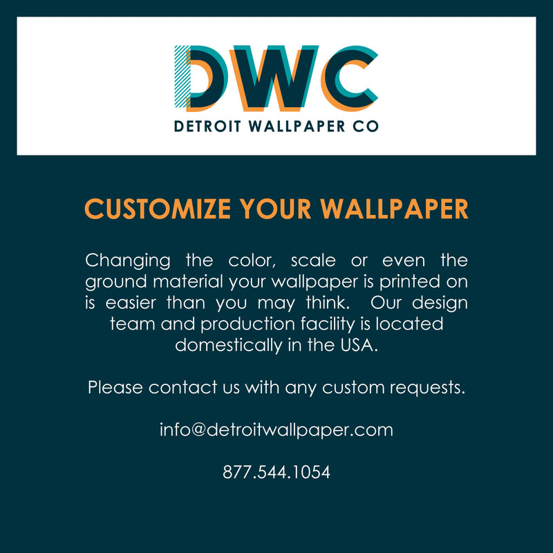 Tree - Whitewash - The Detroit Wallpaper Co.