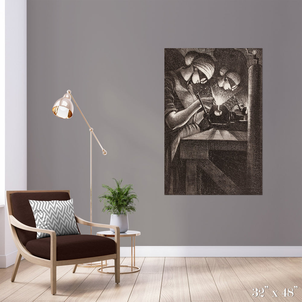 Weld Colossal Art Print - Trendy Custom Wallpaper | Contemporary Wallpaper Designs | The Detroit Wallpaper Co.