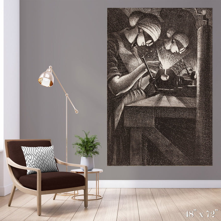Weld Colossal Art Print - Trendy Custom Wallpaper | Contemporary Wallpaper Designs | The Detroit Wallpaper Co.