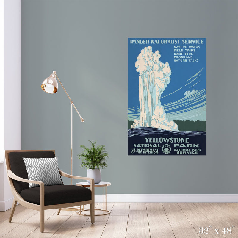 Yellowstone National Park Colossal Art Print - Trendy Custom Wallpaper | Contemporary Wallpaper Designs | The Detroit Wallpaper Co.