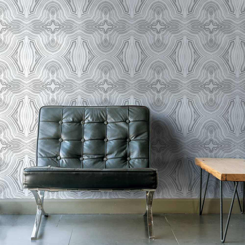 Agate - Soft - Trendy Custom Wallpaper | Contemporary Wallpaper Designs | The Detroit Wallpaper Co.