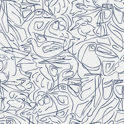 Aviary - Flight - Trendy Custom Wallpaper | Contemporary Wallpaper Designs | The Detroit Wallpaper Co.