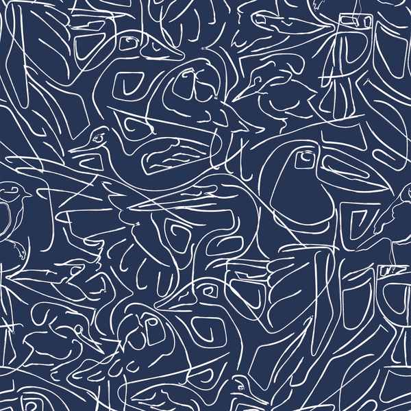 Aviary - Placid - Trendy Custom Wallpaper | Contemporary Wallpaper Designs | The Detroit Wallpaper Co.