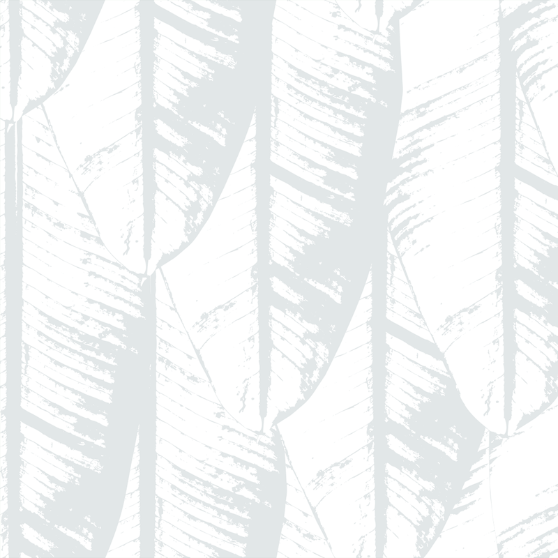 Banana Palm - Ghost - Trendy Custom Wallpaper | Contemporary Wallpaper Designs | The Detroit Wallpaper Co.