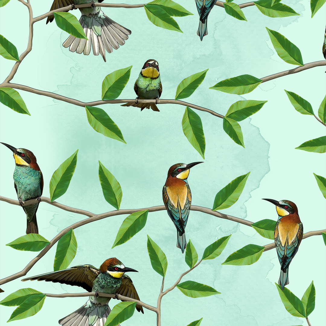 Bee Eater - Garden - The Detroit Wallpaper Co.