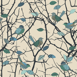 Birdz - Wren - Trendy Custom Wallpaper | Contemporary Wallpaper Designs | The Detroit Wallpaper Co.