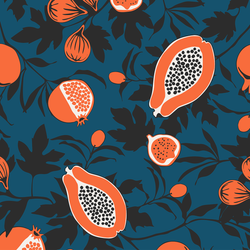 Calimyrna - Papaya - Trendy Custom Wallpaper | Contemporary Wallpaper Designs | The Detroit Wallpaper Co.