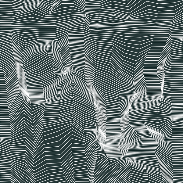 Crinkle - Wireframe - Trendy Custom Wallpaper | Contemporary Wallpaper Designs | The Detroit Wallpaper Co.