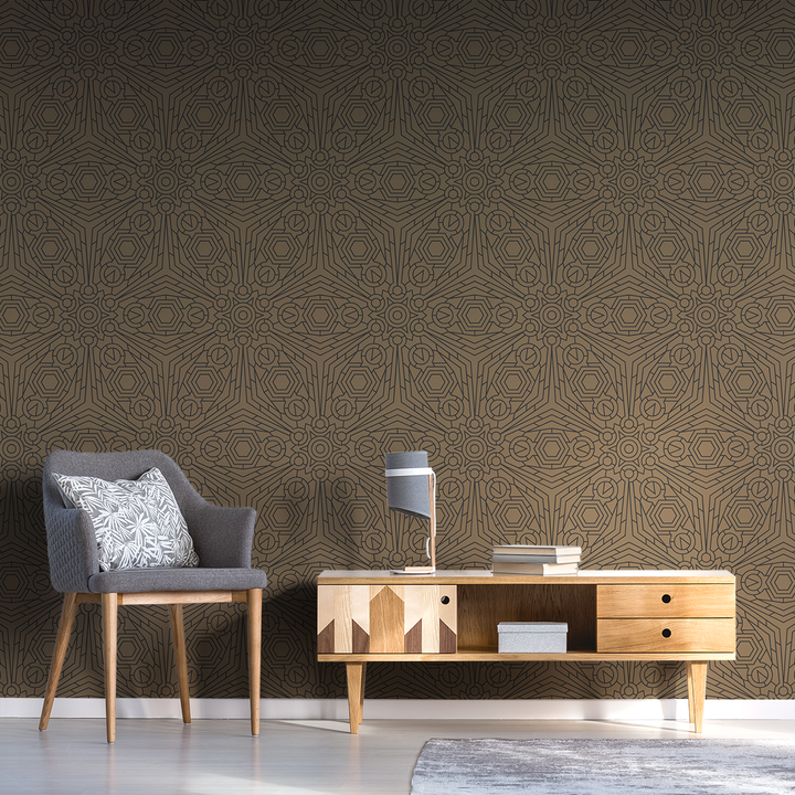 Crystalline - Cardboard - Trendy Custom Wallpaper | Contemporary Wallpaper Designs | The Detroit Wallpaper Co.