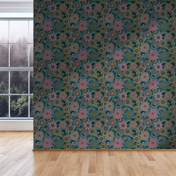Deco Garden - Nocturn - Trendy Custom Wallpaper | Contemporary Wallpaper Designs | The Detroit Wallpaper Co.