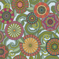 Deco Garden - Sky - Trendy Custom Wallpaper | Contemporary Wallpaper Designs | The Detroit Wallpaper Co.
