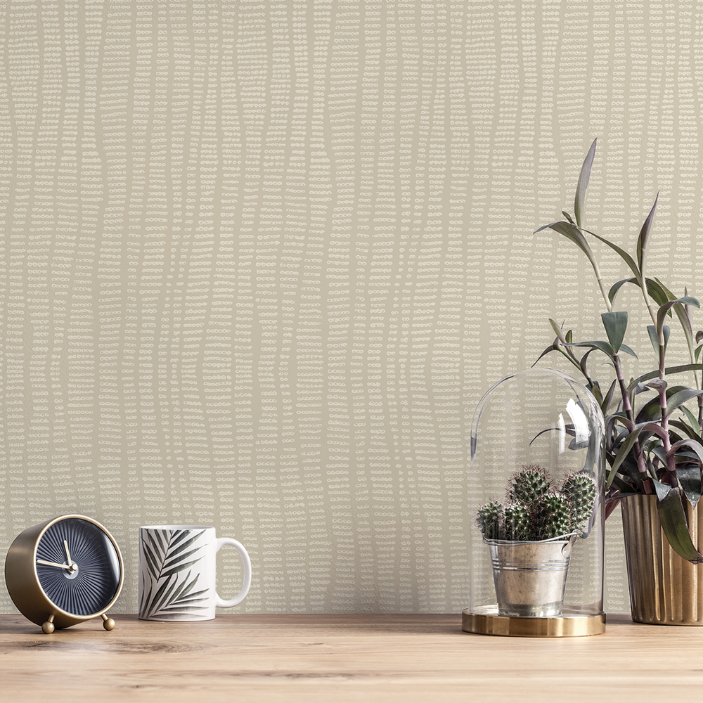 Doodle - Raffia - Trendy Custom Wallpaper | Contemporary Wallpaper Designs | The Detroit Wallpaper Co.