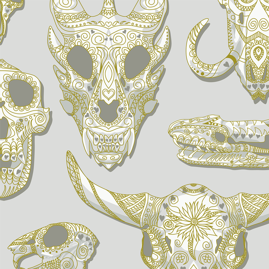 Draco - Bone - Trendy Custom Wallpaper | Contemporary Wallpaper Designs | The Detroit Wallpaper Co.