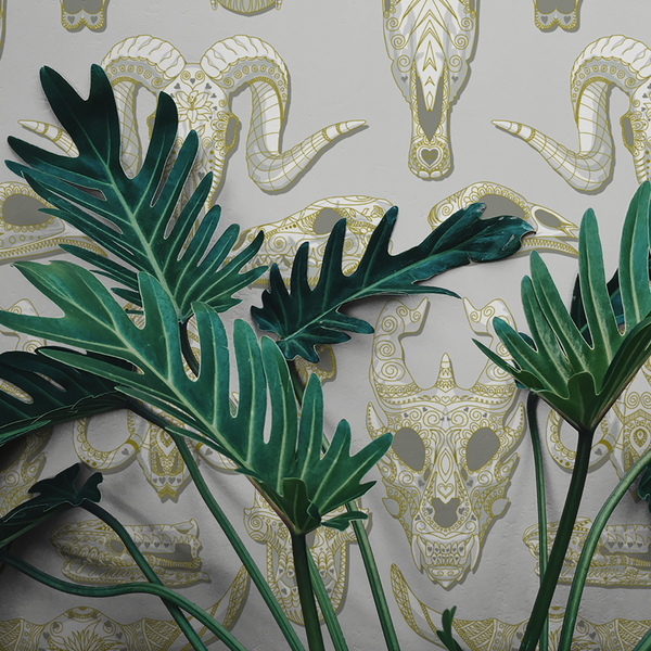 Draco - Bone - Trendy Custom Wallpaper | Contemporary Wallpaper Designs | The Detroit Wallpaper Co.
