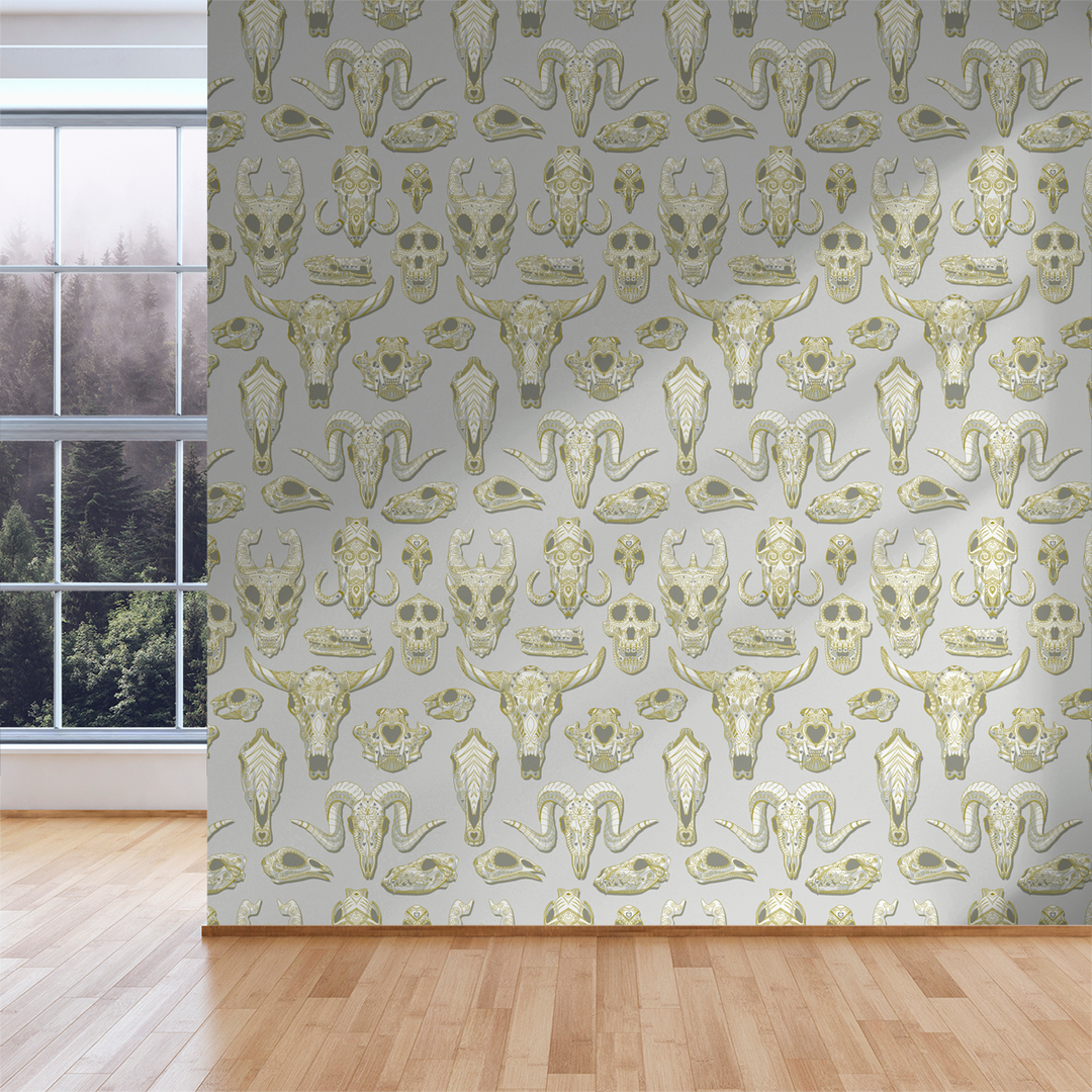 Draco - Bone - Trendy Custom Wallpaper | Contemporary Wallpaper Designs | The Detroit Wallpaper Co.