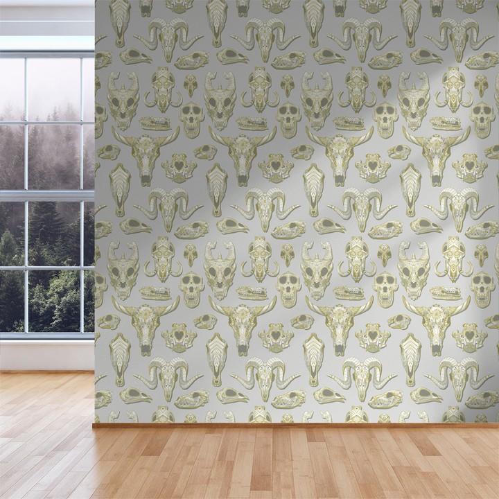 Draco - Bone - Trendy Custom Wallpaper | Contemporary Wallpaper Designs | The Detroit Wallpaper Co.