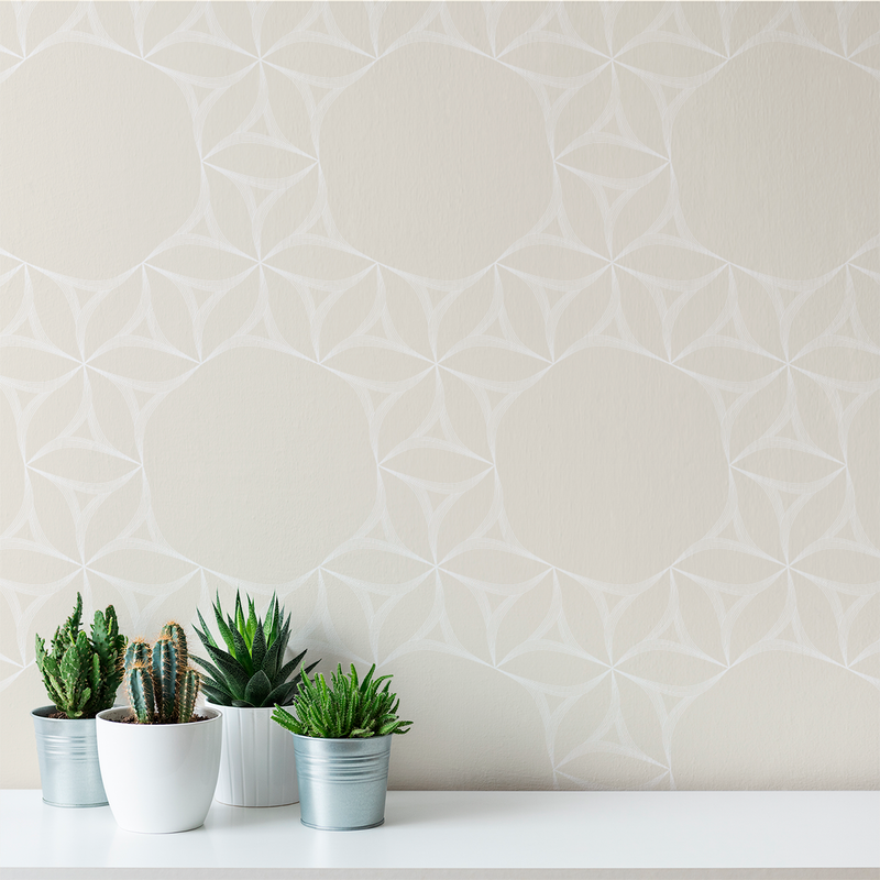 Flow Flower - Sandra - Trendy Custom Wallpaper | Contemporary Wallpaper Designs | The Detroit Wallpaper Co.