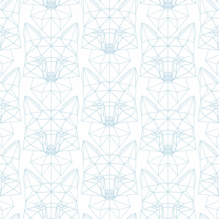 Foxtrot - Blueline - Trendy Custom Wallpaper | Contemporary Wallpaper Designs | The Detroit Wallpaper Co.