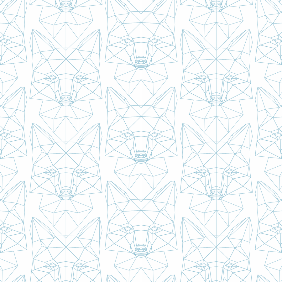 Foxtrot - Blueline - Trendy Custom Wallpaper | Contemporary Wallpaper Designs | The Detroit Wallpaper Co.