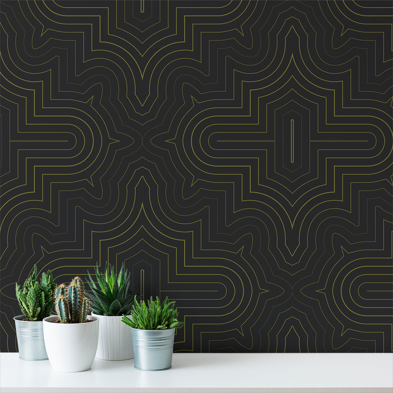 Goldrush - Disco - Trendy Custom Wallpaper | Contemporary Wallpaper Designs | The Detroit Wallpaper Co.