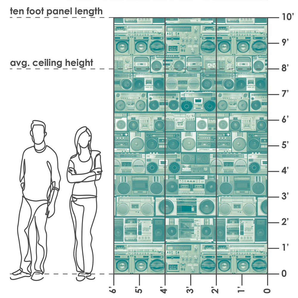 HiFi - Treble - Trendy Custom Wallpaper | Contemporary Wallpaper Designs | The Detroit Wallpaper Co.