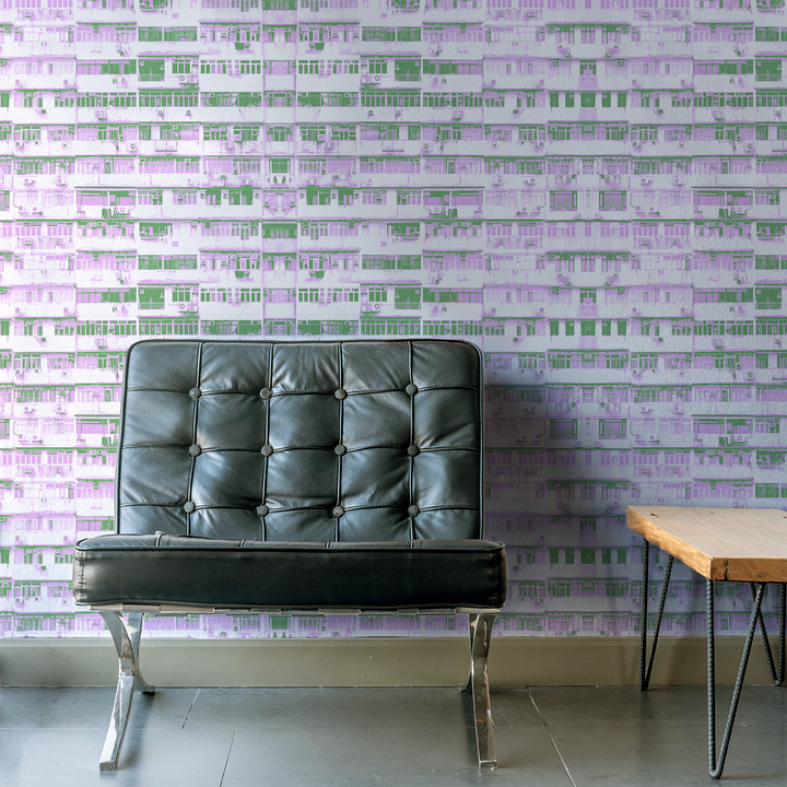 High Rise - Pulse - Trendy Custom Wallpaper | Contemporary Wallpaper Designs | The Detroit Wallpaper Co.