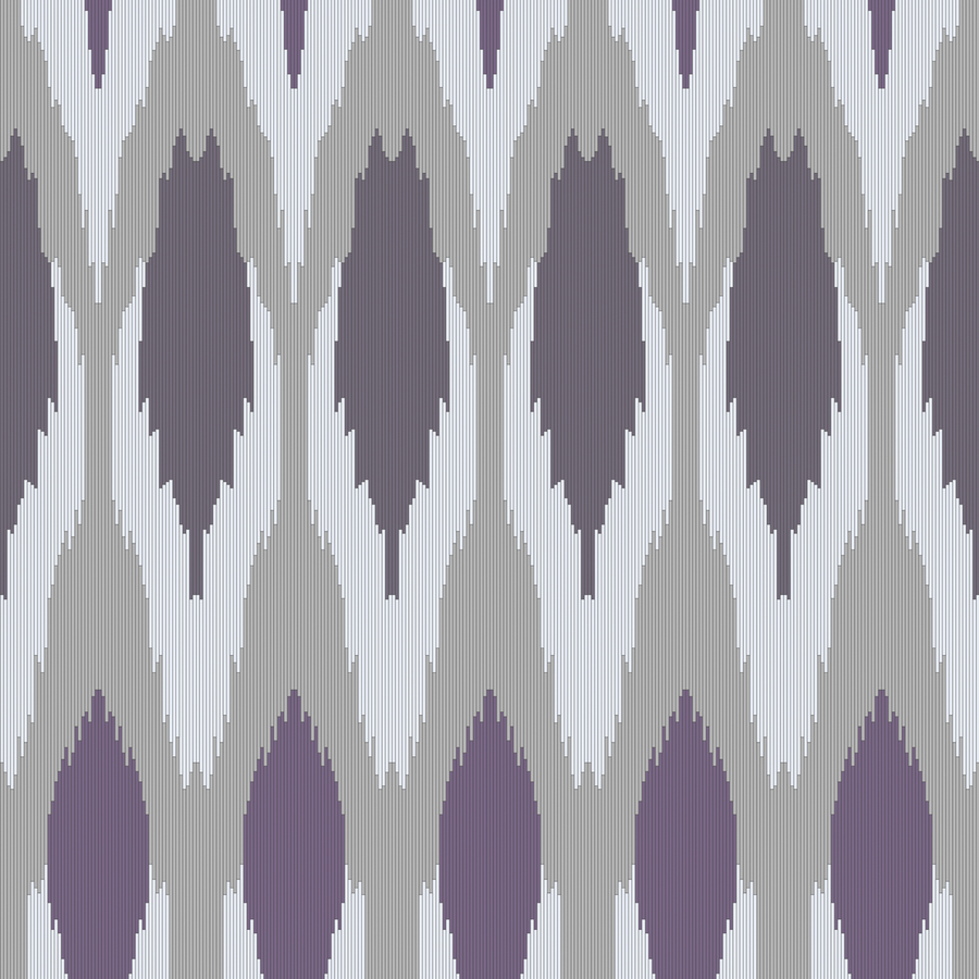 Ikat - Demure - Trendy Custom Wallpaper | Contemporary Wallpaper Designs | The Detroit Wallpaper Co.