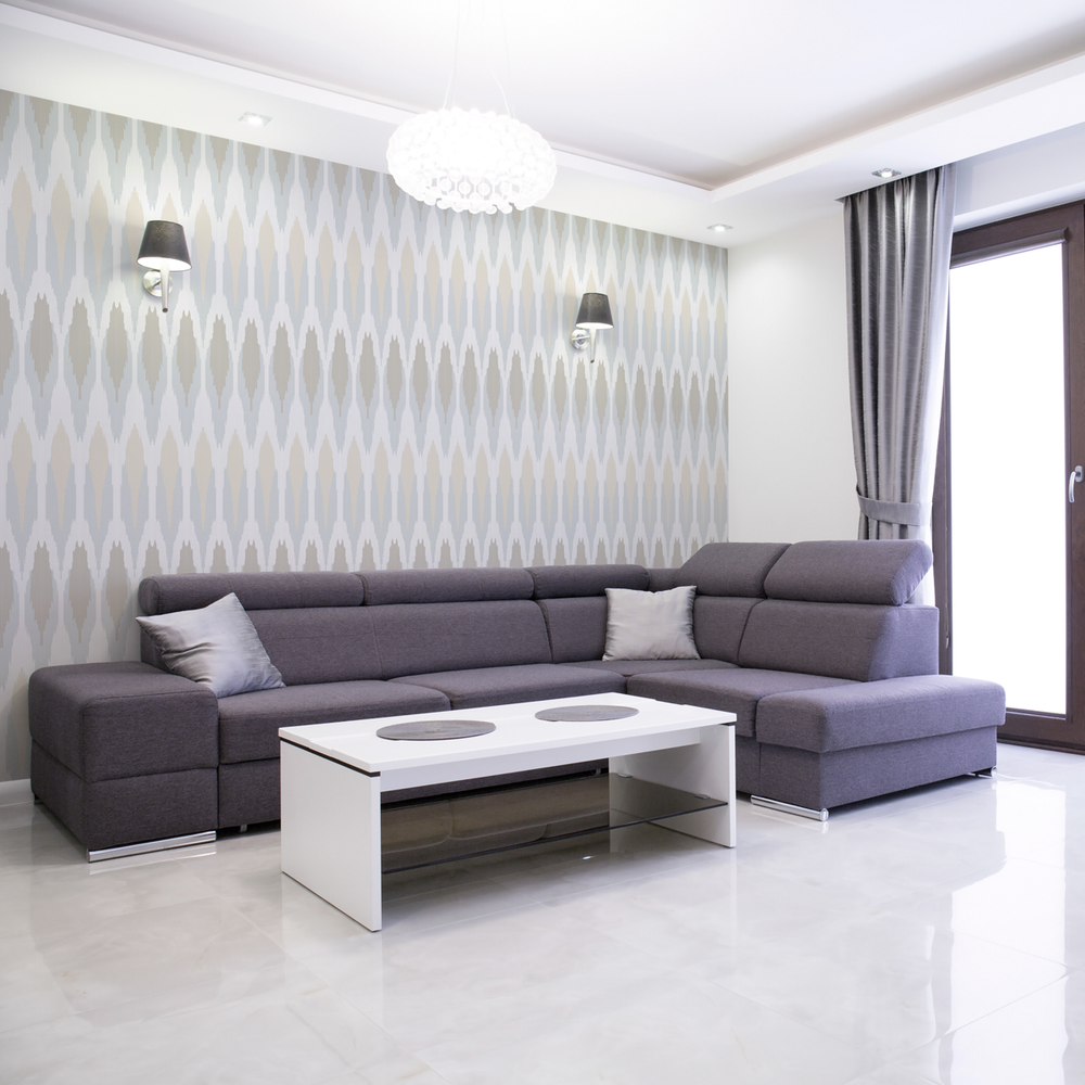 Ikat - Mineral - Trendy Custom Wallpaper | Contemporary Wallpaper Designs | The Detroit Wallpaper Co.