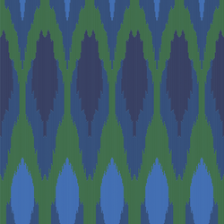 Ikat - Peacock - Trendy Custom Wallpaper | Contemporary Wallpaper Designs | The Detroit Wallpaper Co.