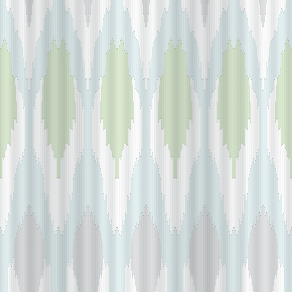 Ikat - Soothing - Trendy Custom Wallpaper | Contemporary Wallpaper Designs | The Detroit Wallpaper Co.