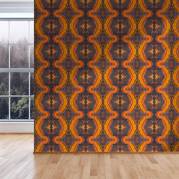 Jasper - Inferno - Trendy Custom Wallpaper | Contemporary Wallpaper Designs | The Detroit Wallpaper Co.