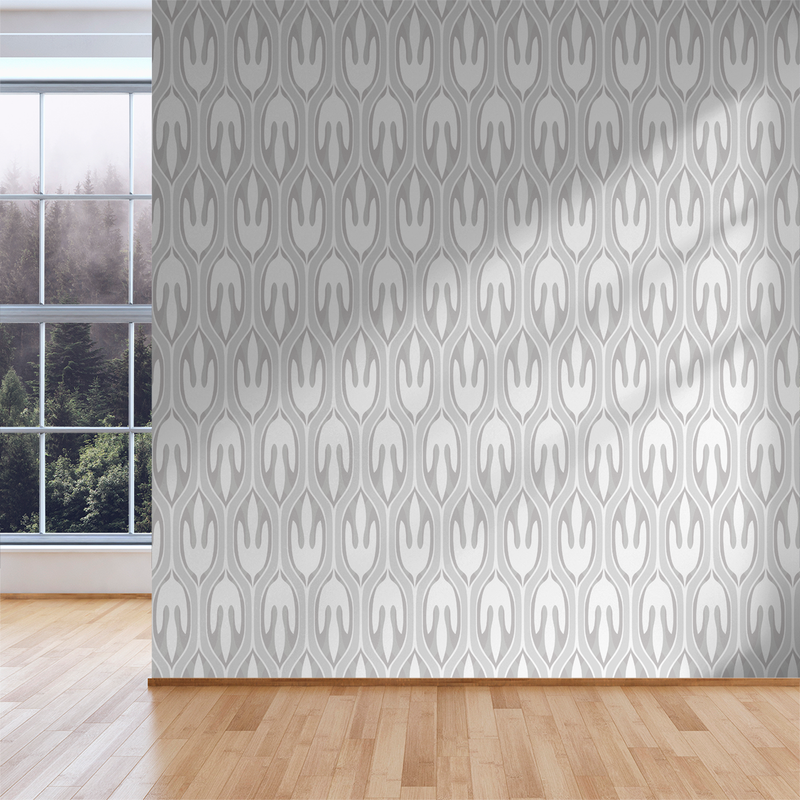 Leaf - Muted - Trendy Custom Wallpaper | Contemporary Wallpaper Designs | The Detroit Wallpaper Co.