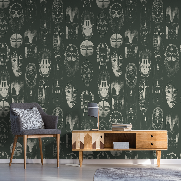 Masked - Heritage - Trendy Custom Wallpaper | Contemporary Wallpaper Designs | The Detroit Wallpaper Co.