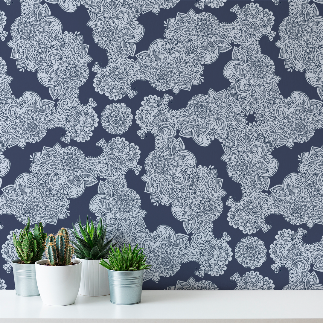 Paisley - Bandana - Trendy Custom Wallpaper | Contemporary Wallpaper Designs | The Detroit Wallpaper Co.