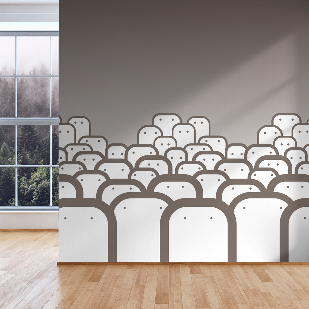 Peepers - Smoky - The Detroit Wallpaper Co.