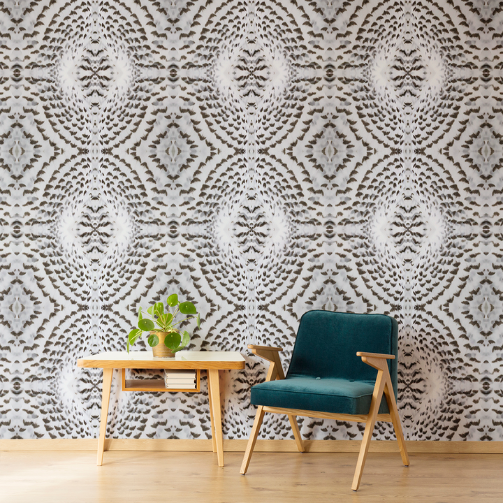 Plume - Silent Hunter - Trendy Custom Wallpaper | Contemporary Wallpaper Designs | The Detroit Wallpaper Co.